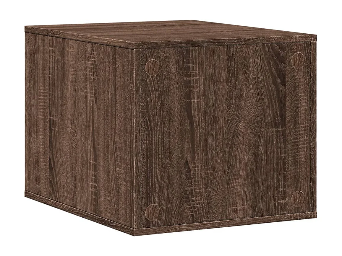 Meuble de bac à litière pour chat chêne marron bois ingénierie