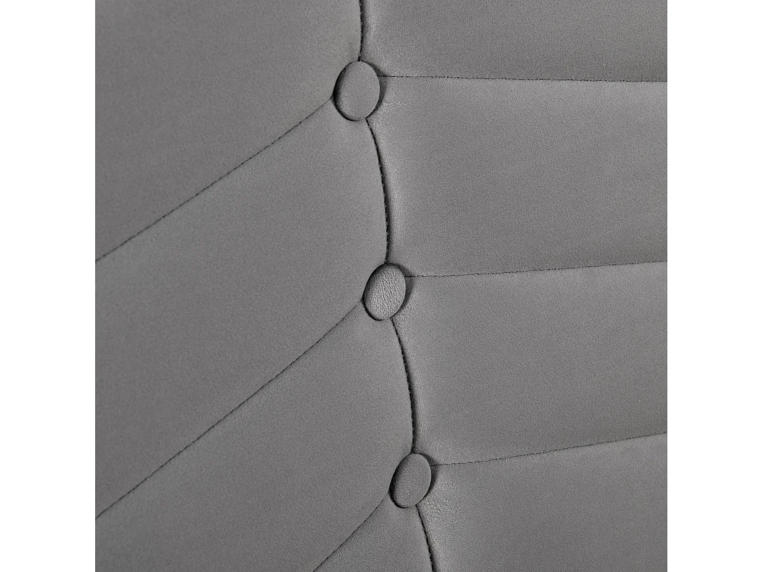 Lit rembourré, lit double, lit avec fonction hydraulique, velours, style rayé, lit européen, tête de lit réglable en hauteur, 140 x 200, gris