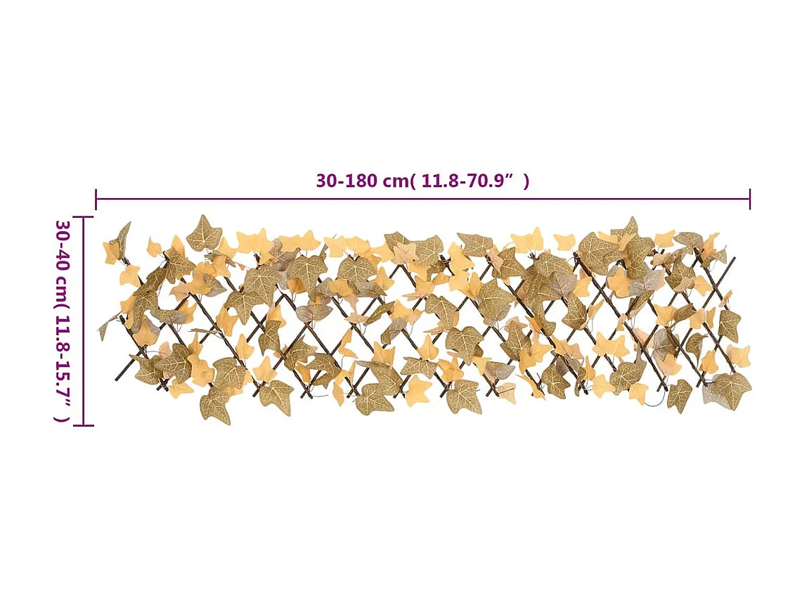 ?Treillis de feuille d'érable artificiel extensible 5 pcs
