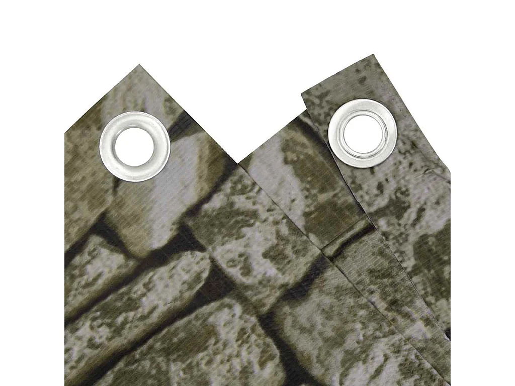 écran d'intimité de balcon aspect pierre 1000x75 cm PVC