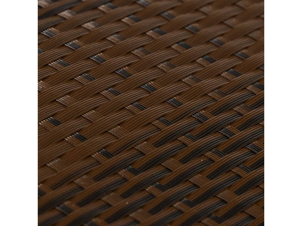 Tela de sacada marrom e preta 600x90 cm resina trançada