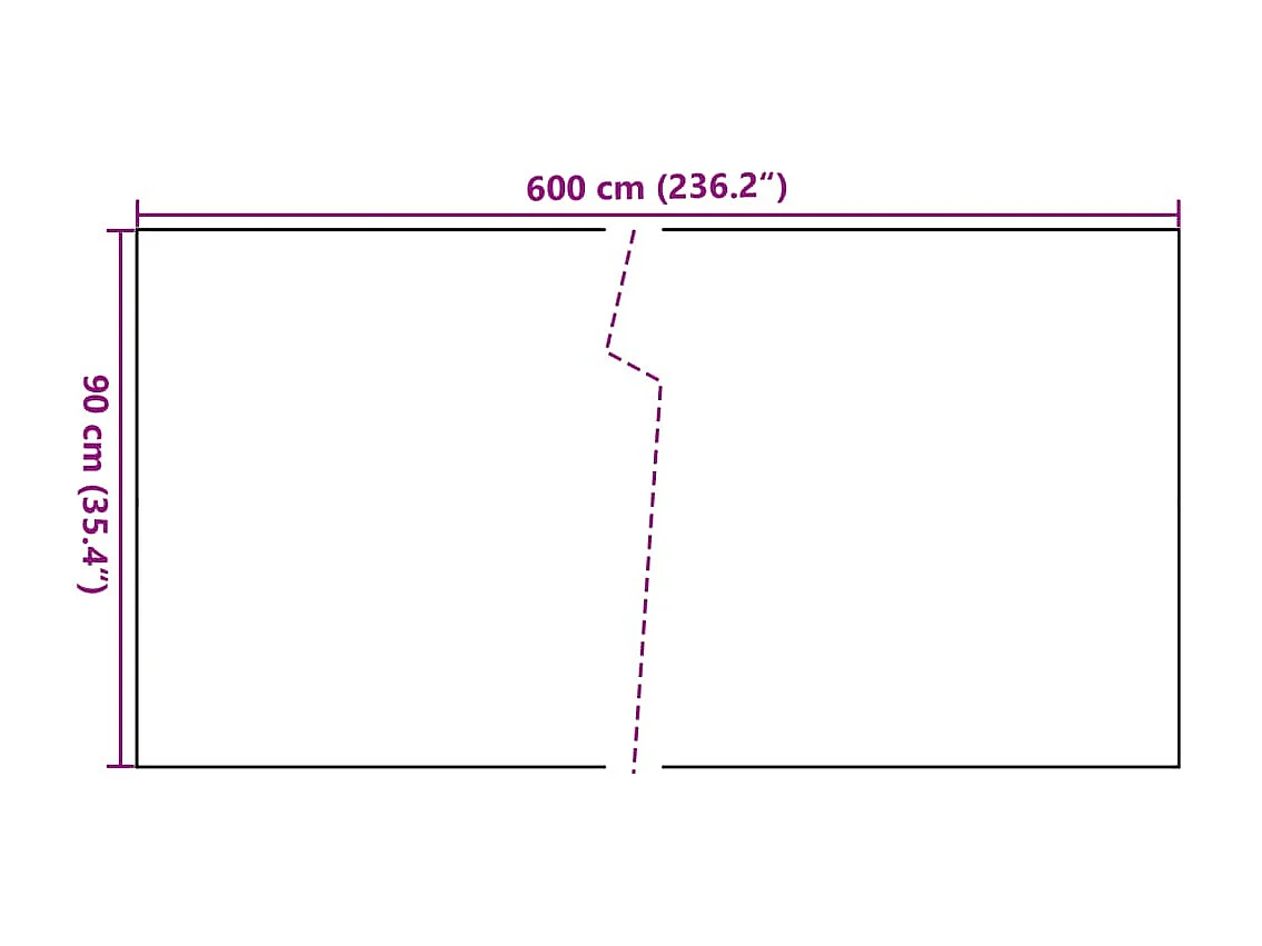 Tela de sacada marrom e preta 600x90 cm resina trançada