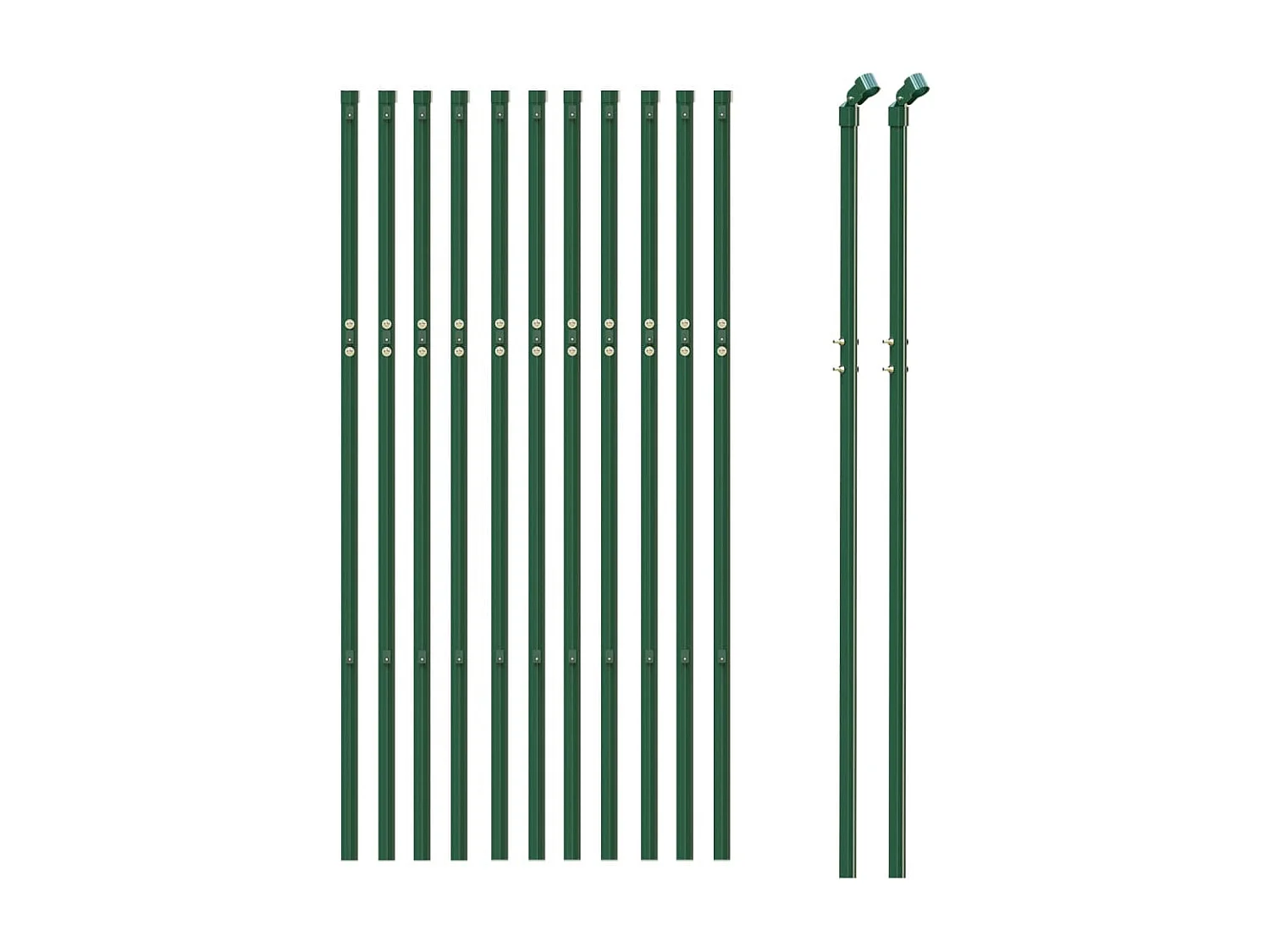 Cerca de malha de arame verde 0,8x25 m aço galvanizado