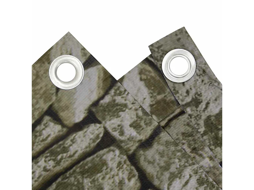 Mampara de privacidad para balcón efecto piedra 300x120 cm PVC