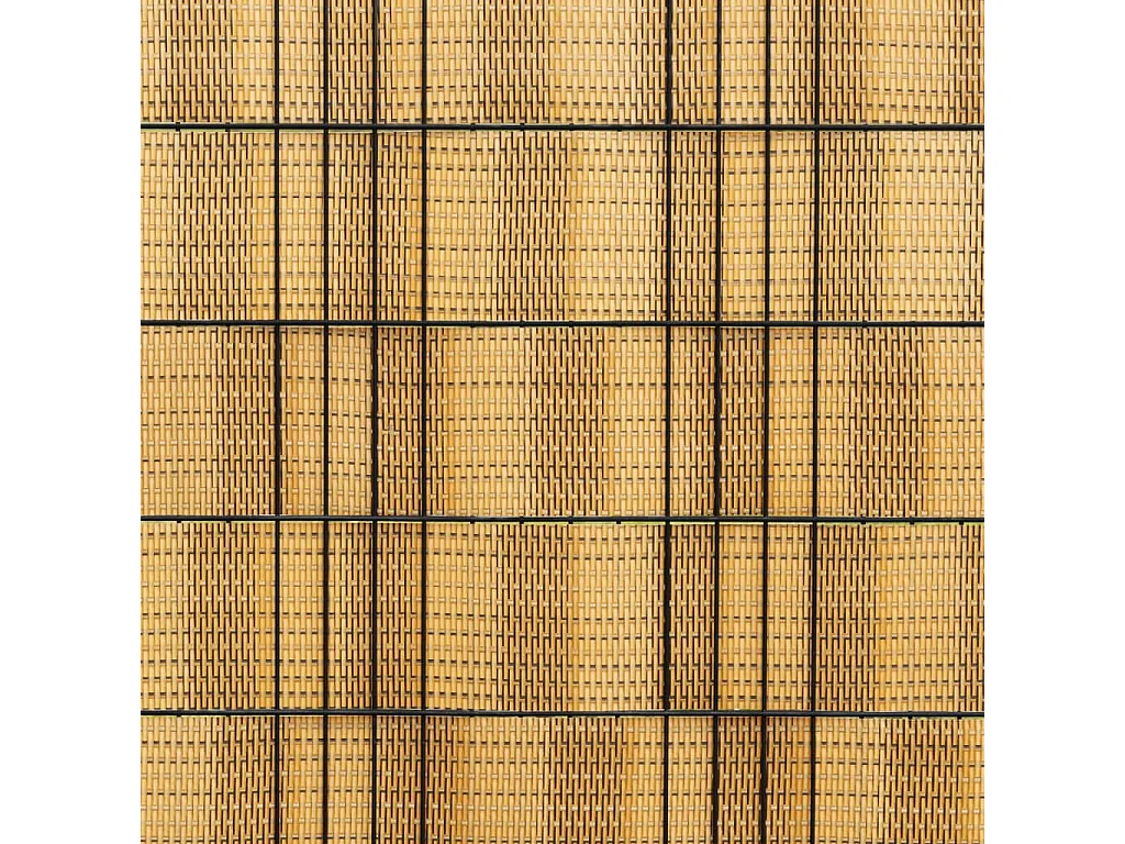 Balkonblenden 10 Stk. Hellbraun 255x19cm Kunstharzgeflecht