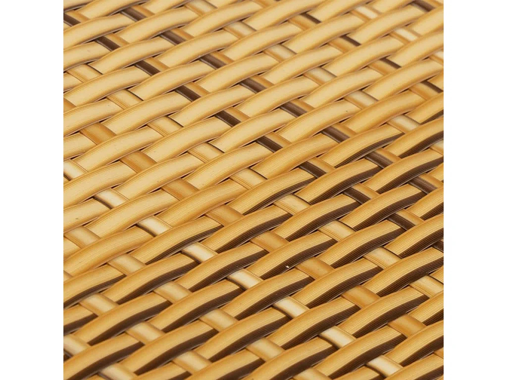 Schermi per balconi 10 pz marrone chiaro 255x19cm resina vimini