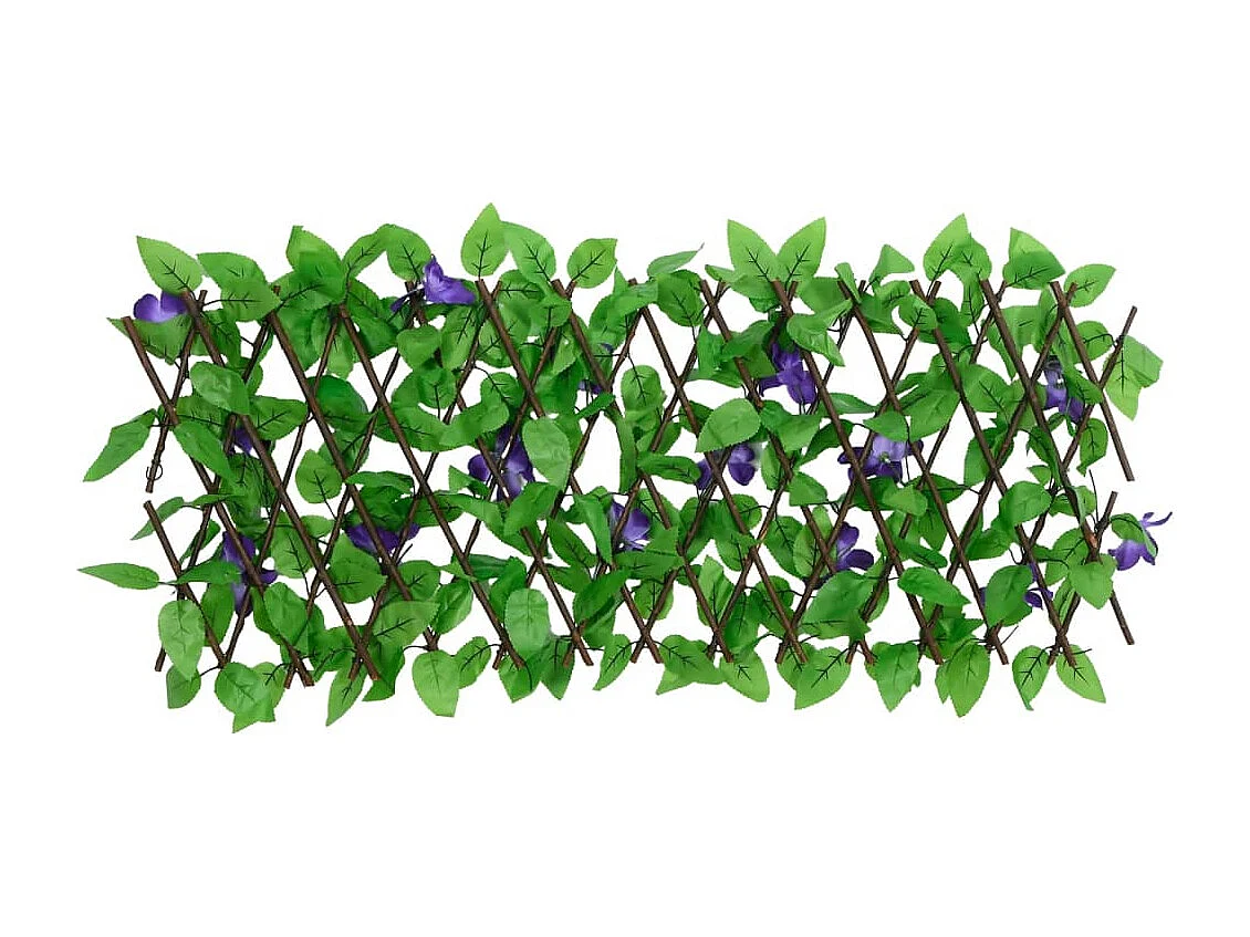 ?Treliça de hera artificial expansível verde 180x20 cm
