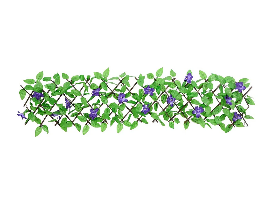 ?Treliça de hera artificial expansível verde 180x20 cm