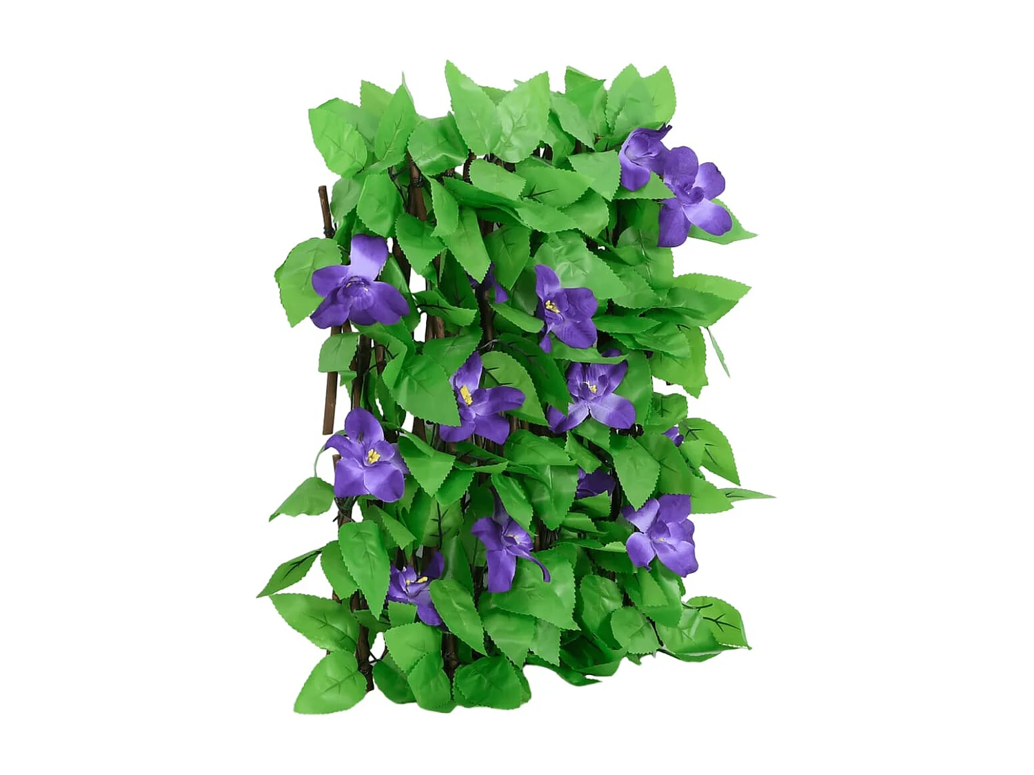 ?Treliça de hera artificial expansível verde 180x20 cm