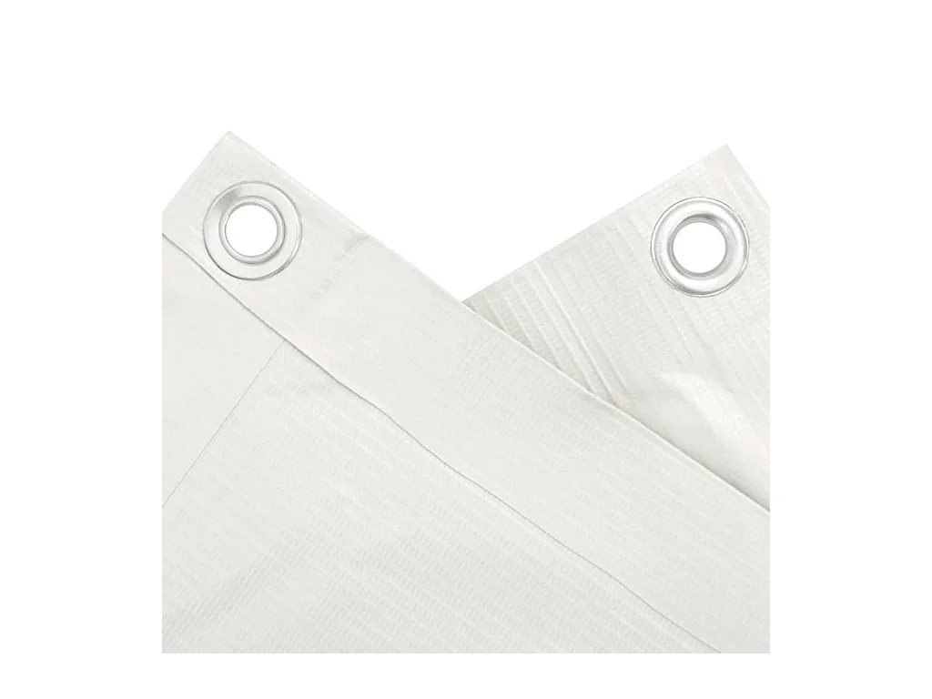 écran d'intimité de balcon blanc 600x75 cm PVC