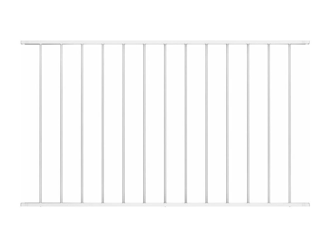 Painel de vedação Aço com revestimento em pó 1,7x0,75 m Branco