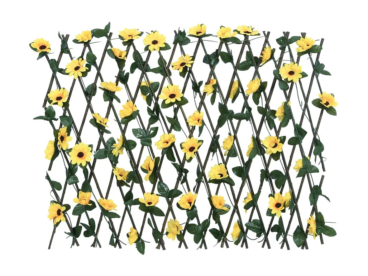 ?Gelbes ausdehnbares künstliches Efeu-Spalier 180x60 cm