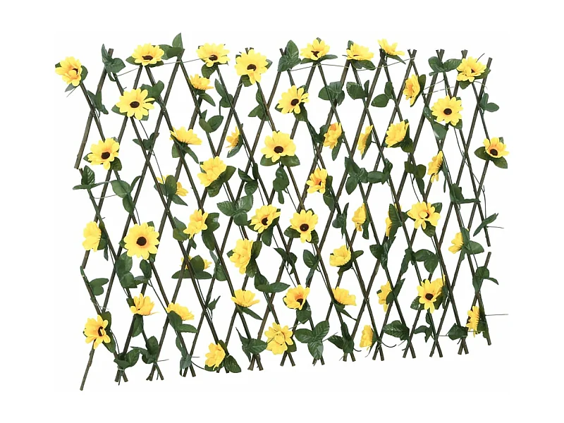 ?Gelbes ausdehnbares künstliches Efeu-Spalier 180x60 cm