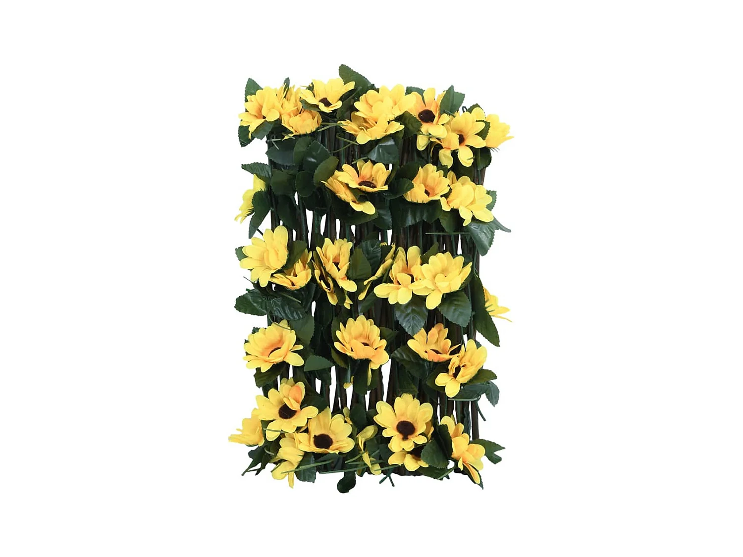 ?Traliccio di edera artificiale espandibile giallo 180x20 cm