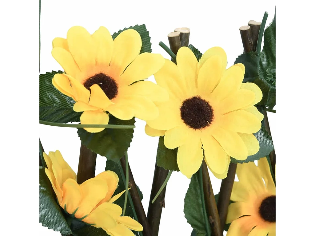 ?Traliccio di edera artificiale espandibile giallo 180x20 cm