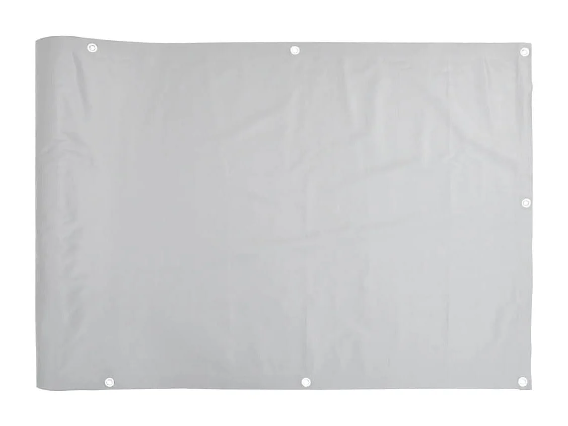 écran d'intimité de balcon gris 400x120 cm PVC