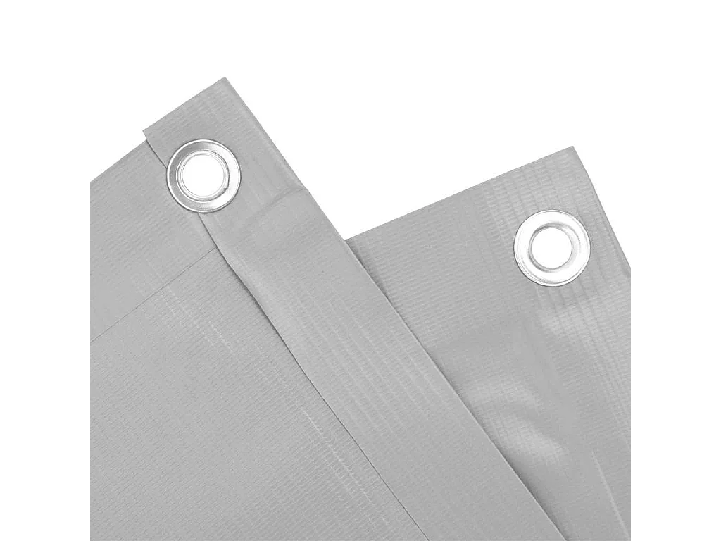 écran d'intimité de balcon gris 400x120 cm PVC