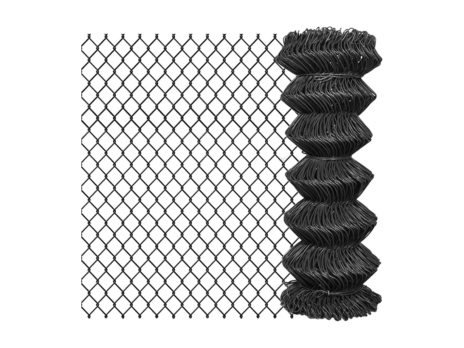 Rete metallica di recinzione 15 x 1 m Grigio