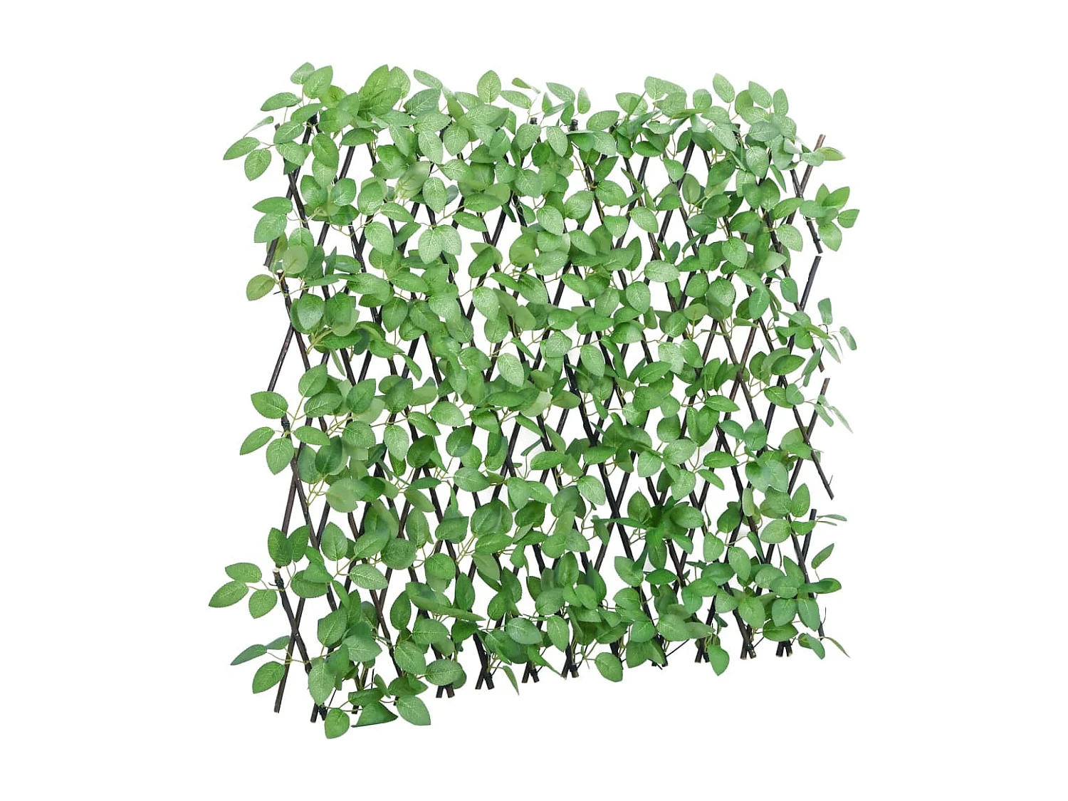 ?5 pezzi Traliccio di edera artificiale espandibile verde 180x65cm