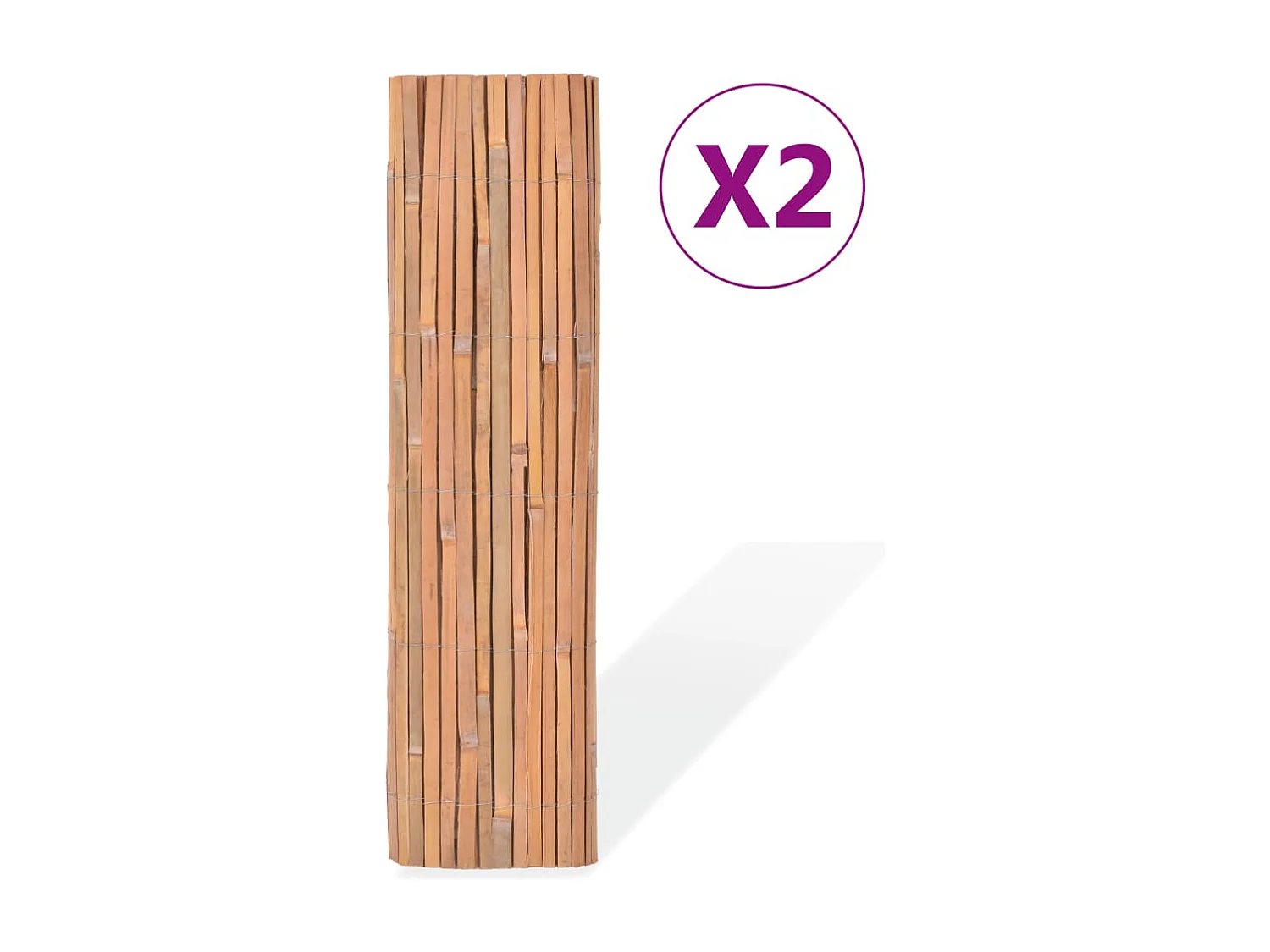 Cl?tures en bambou 2 pcs 100x400 cm