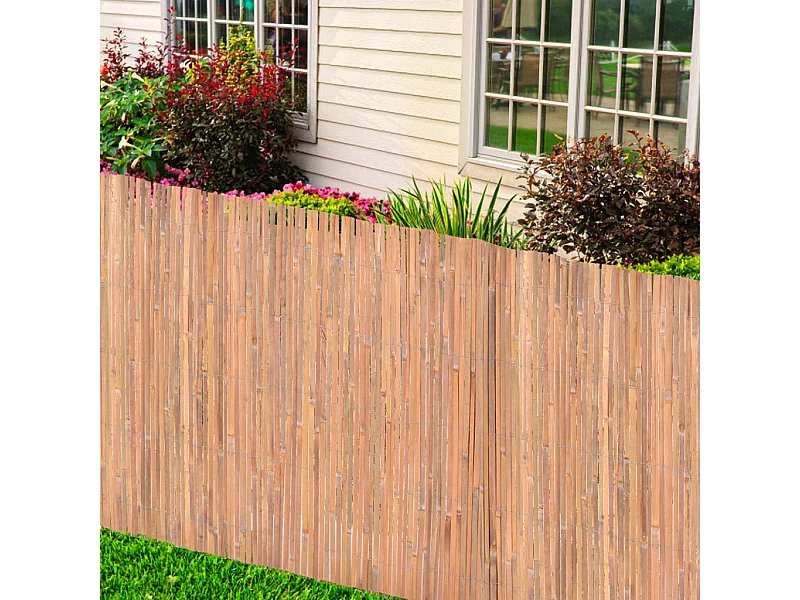 Cercas de bambu 2 peças 100x400 cm