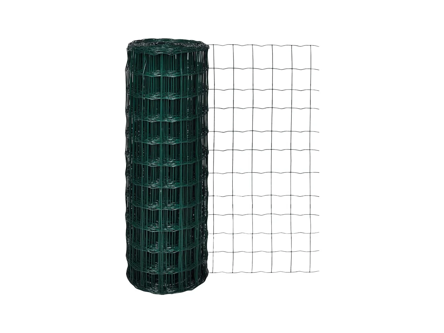 Recinzione in acciaio Euro 25 x 1,7 m verde