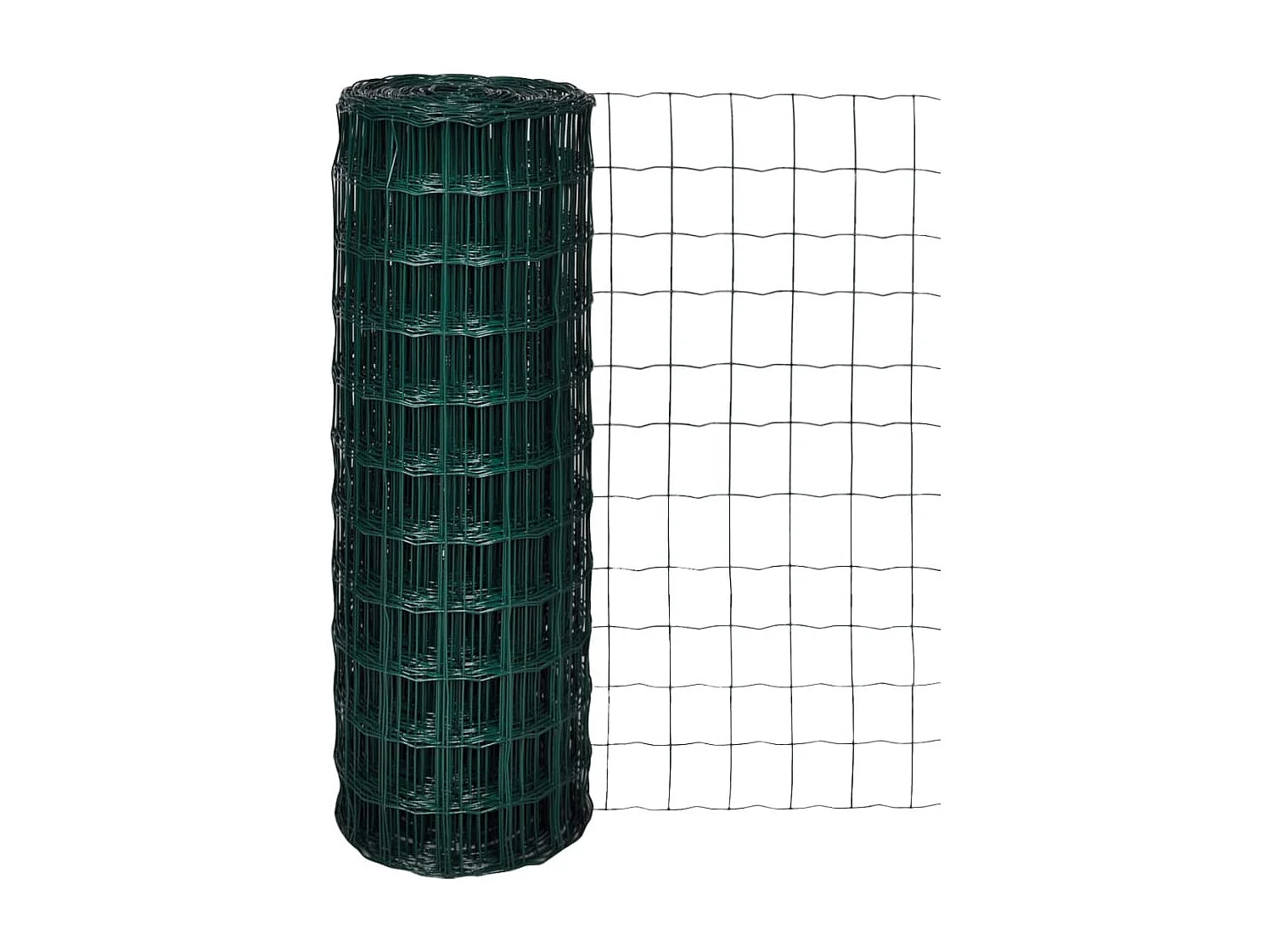 Recinzione in acciaio Euro 25 x 1,7 m verde