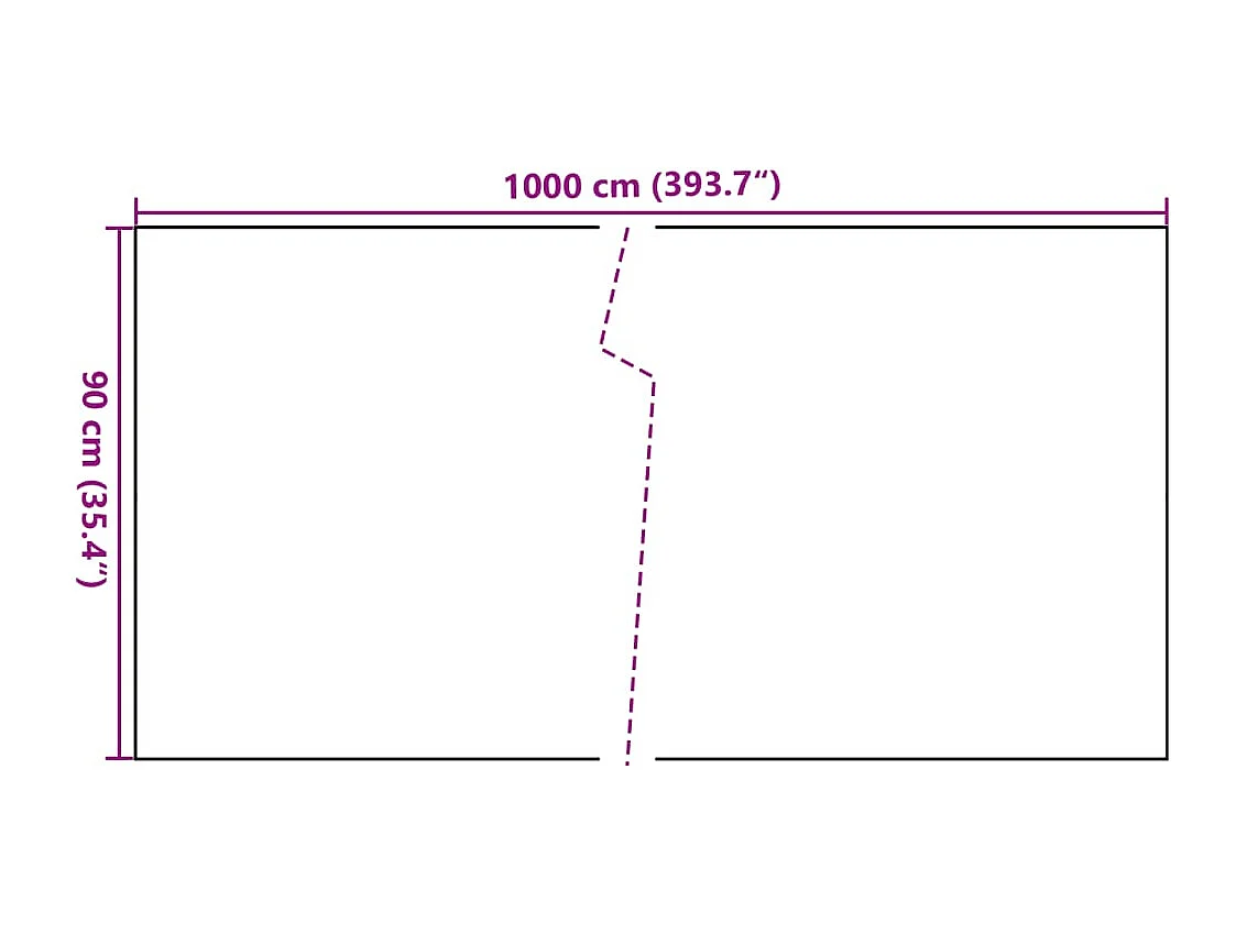 Tela de sacada marrom claro 1000x90 cm resina trançada
