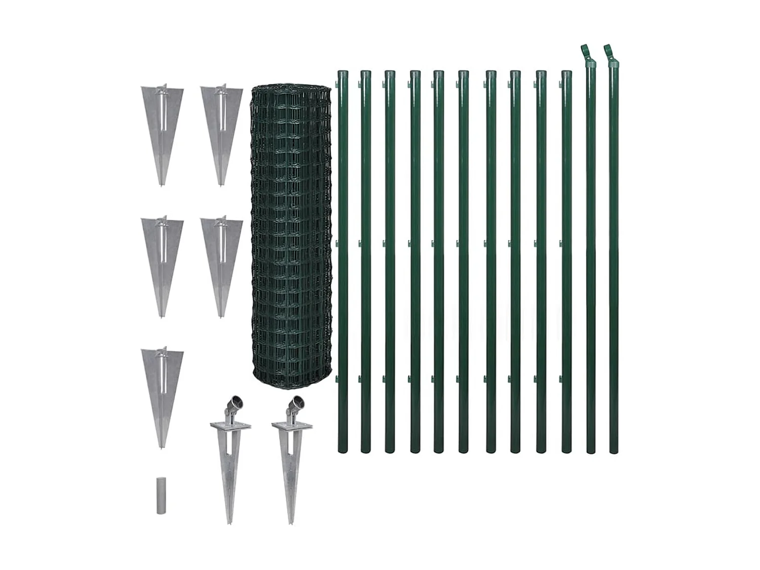 Cl?ture euro Acier 25 x 1,5 m Vert