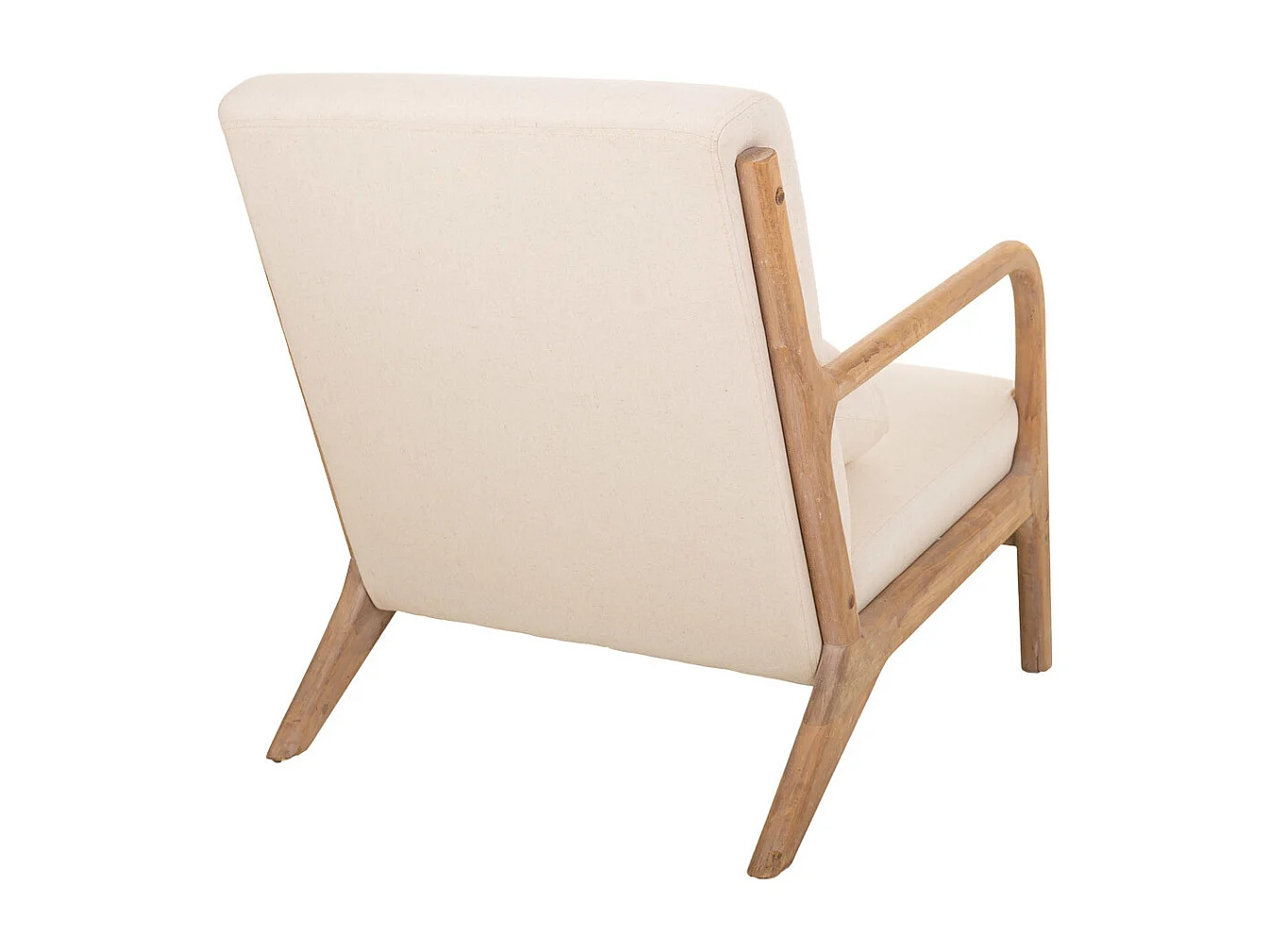 Poltrona in legno marrone 66x85x74