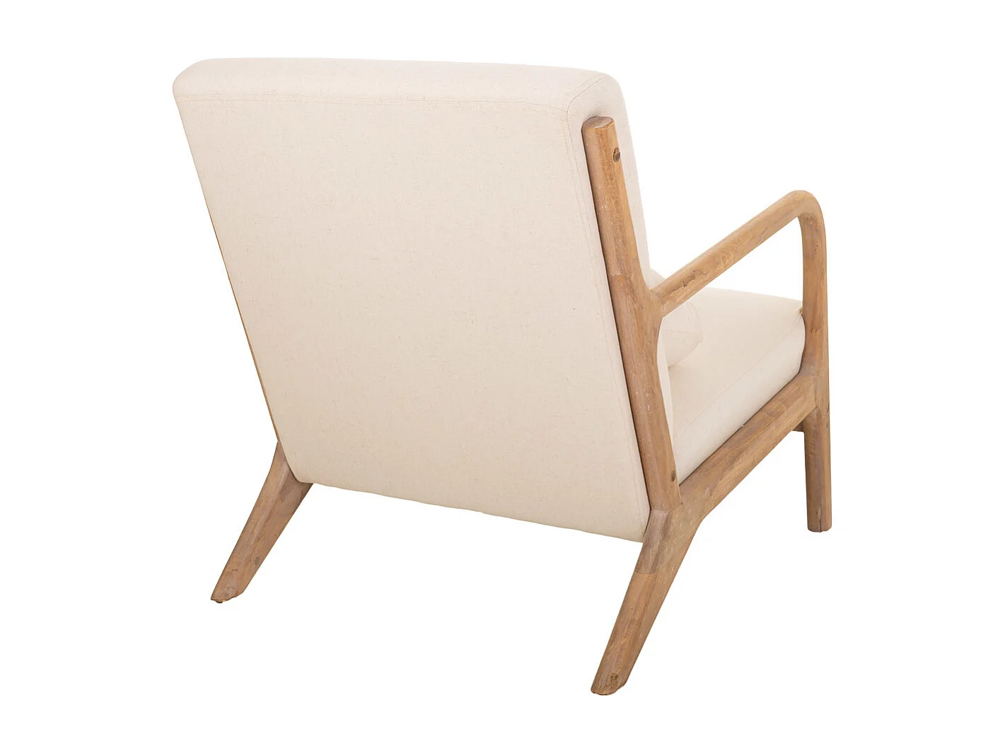 Poltrona in legno marrone 66x85x74