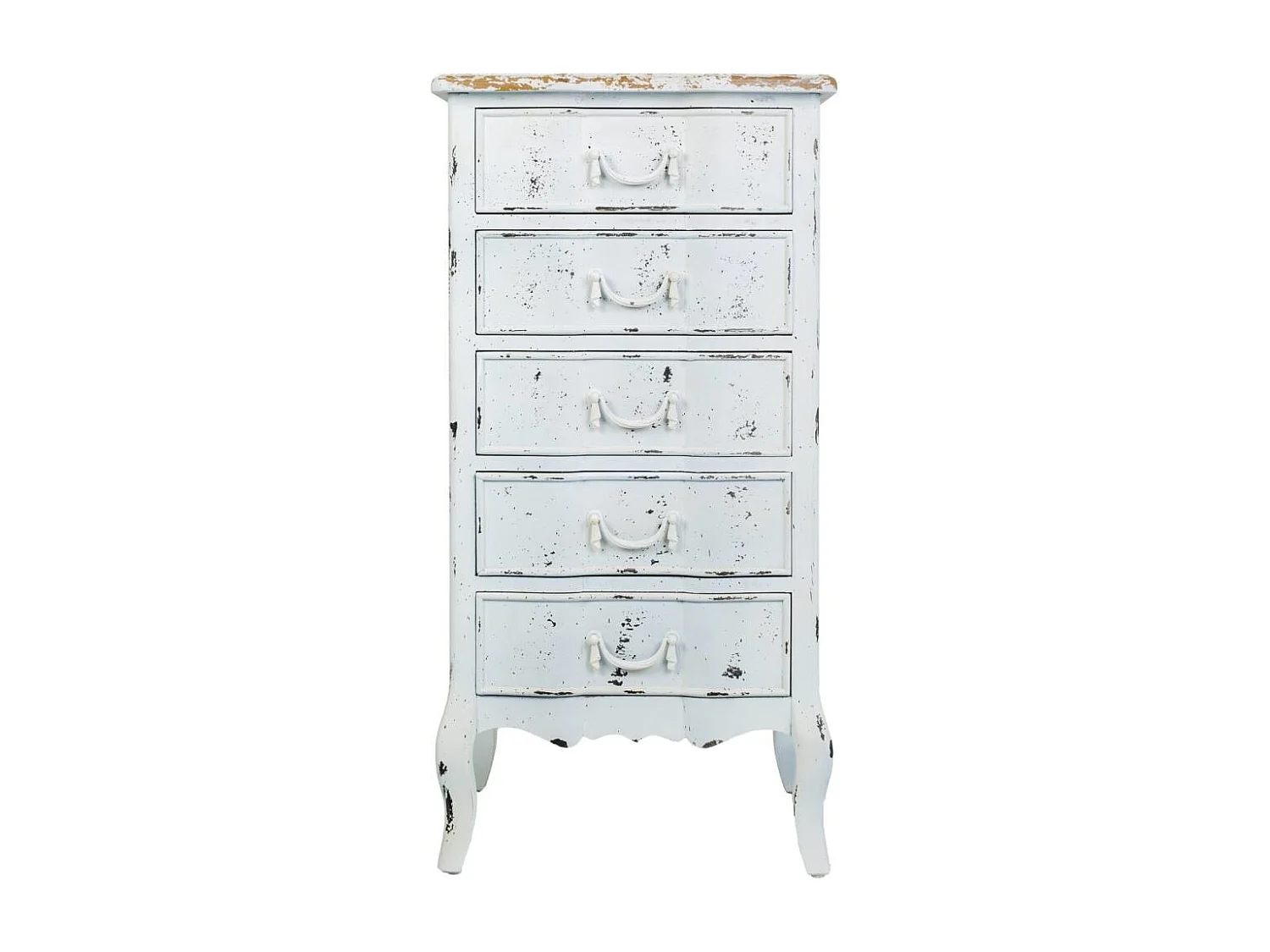 Semainier en bois blanc 50x40x98