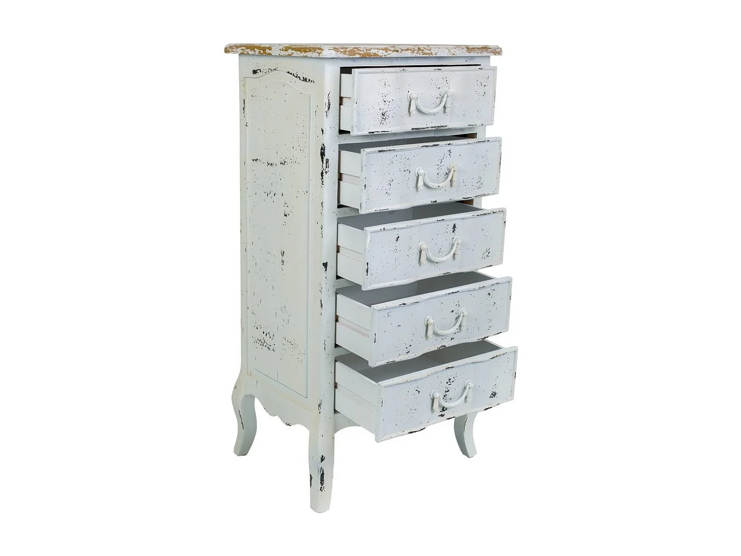 Semainier en bois blanc 50x40x98