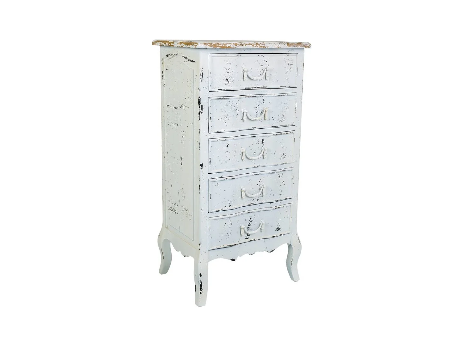 Semainier en bois blanc 50x40x98