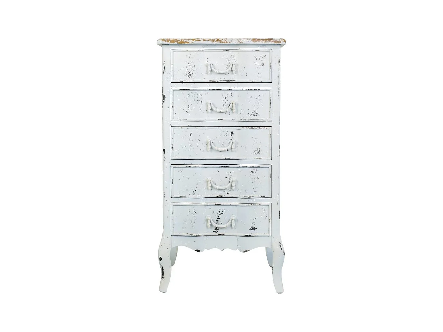 Semainier en bois blanc 50x40x98