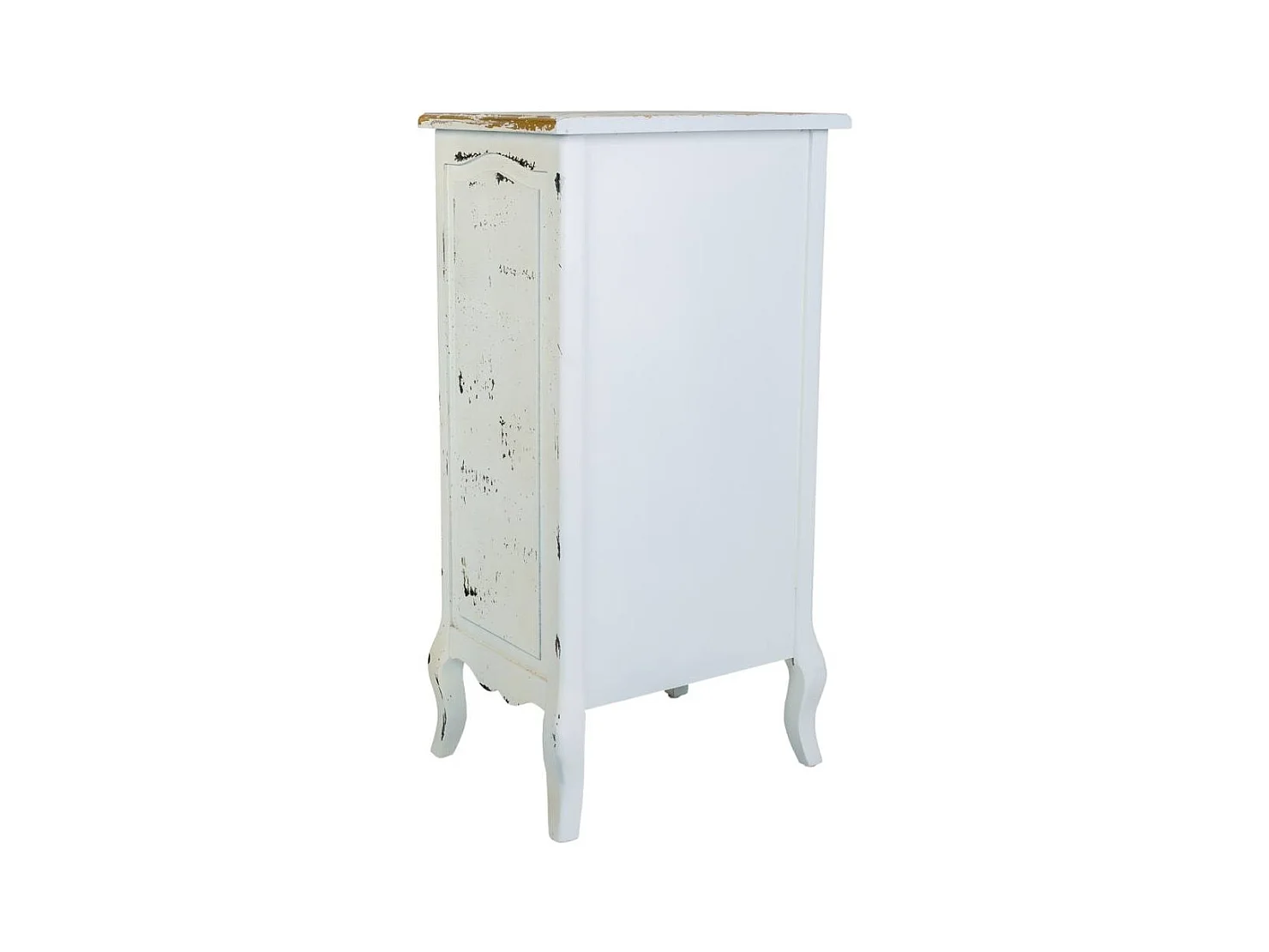 Semainier en bois blanc 50x40x98