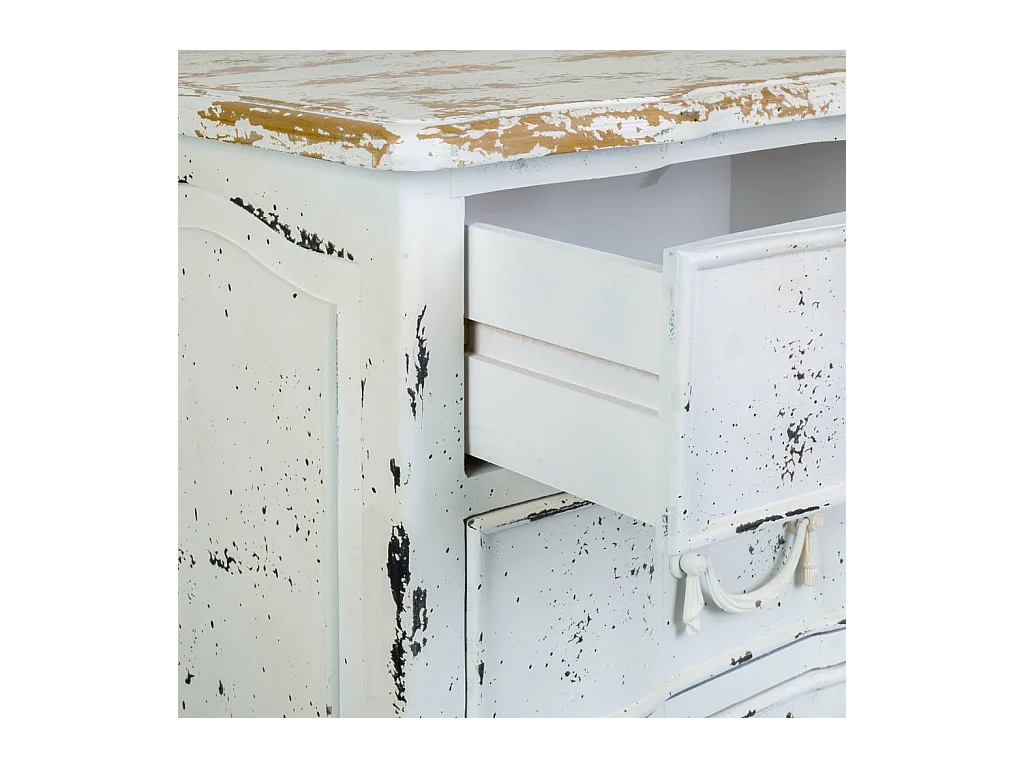 Semainier en bois blanc 50x40x98