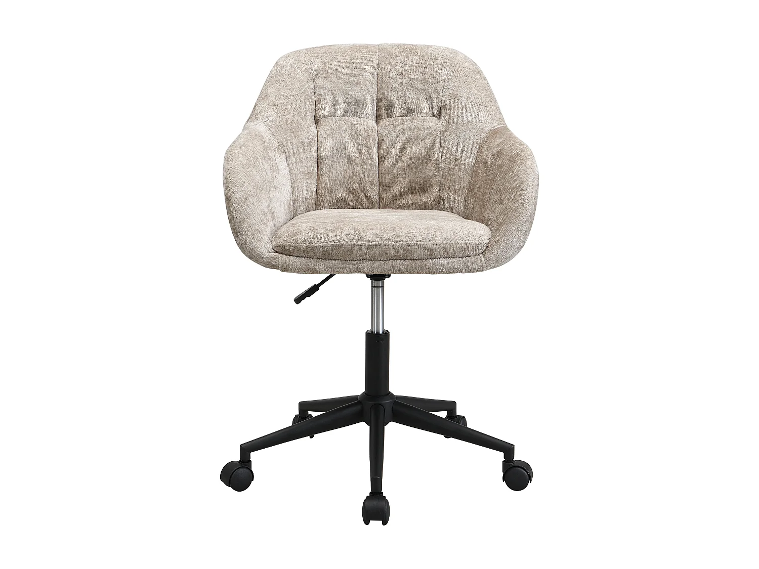 Bürostuhl - Strukturstoff - Beige - Höhenverstellbar - LASSANDRA von Pascal Morabito