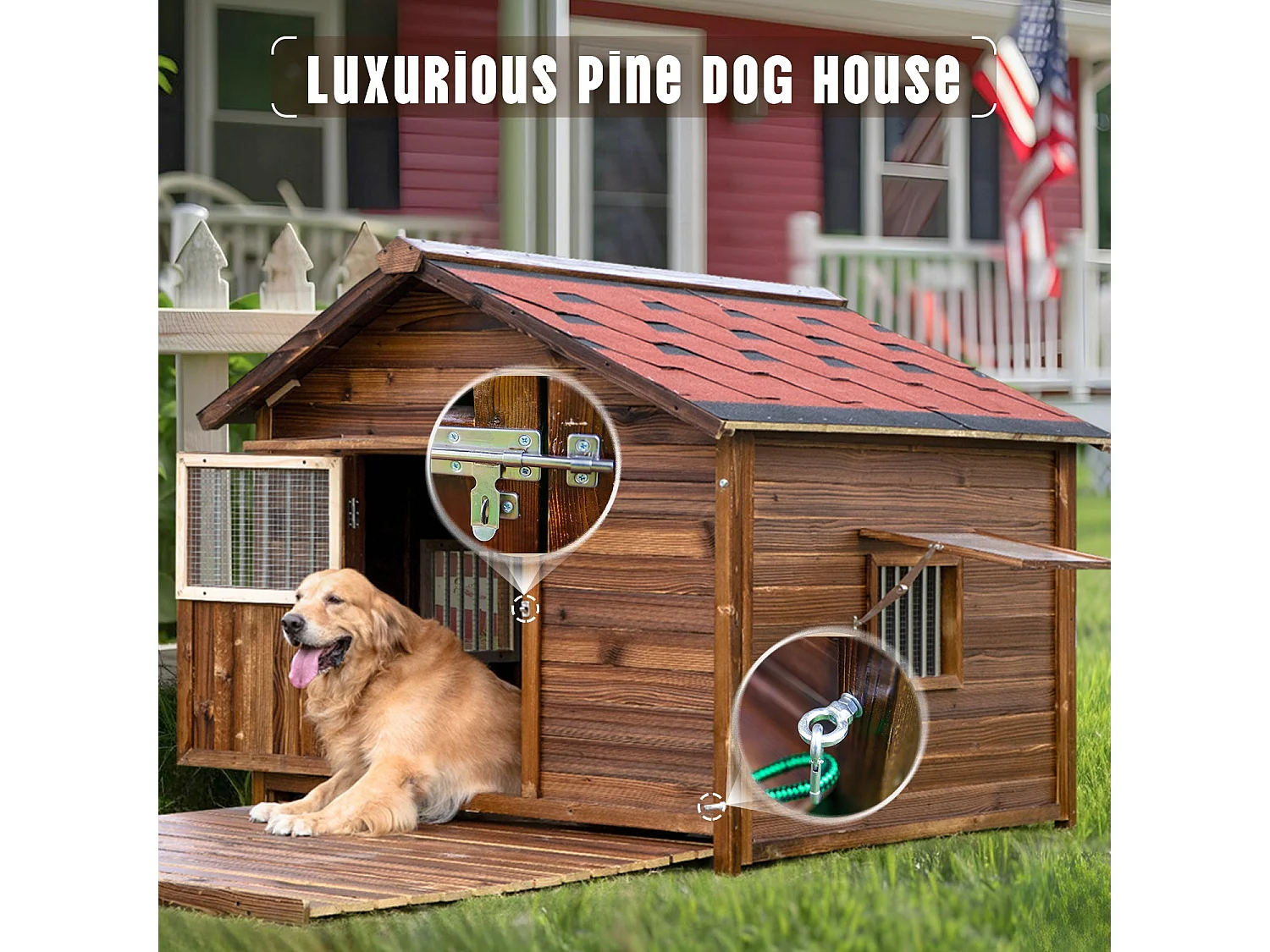 La niche est fabriquée en bois-2xl