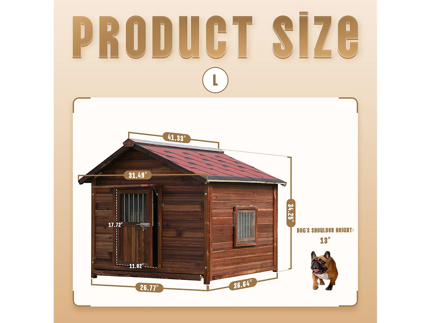 La niche est fabriquée en bois-2xl