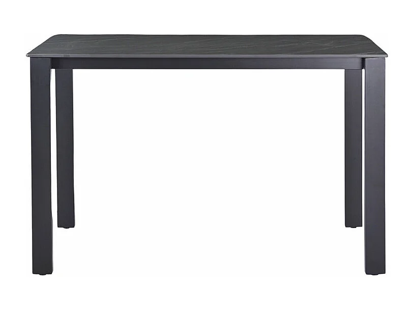 Table haute 140 cm rectangle céramique gris anthracite marbré - HARPER