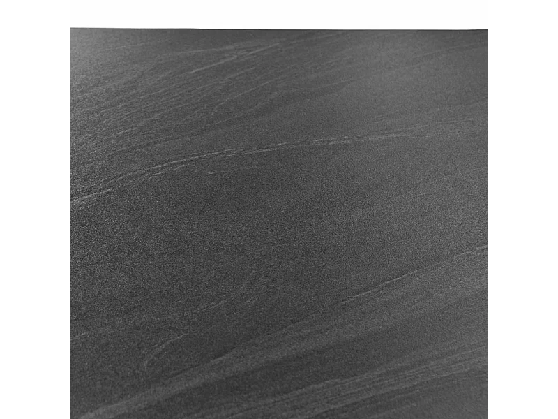 Table haute 140 cm rectangle céramique gris anthracite marbré - HARPER