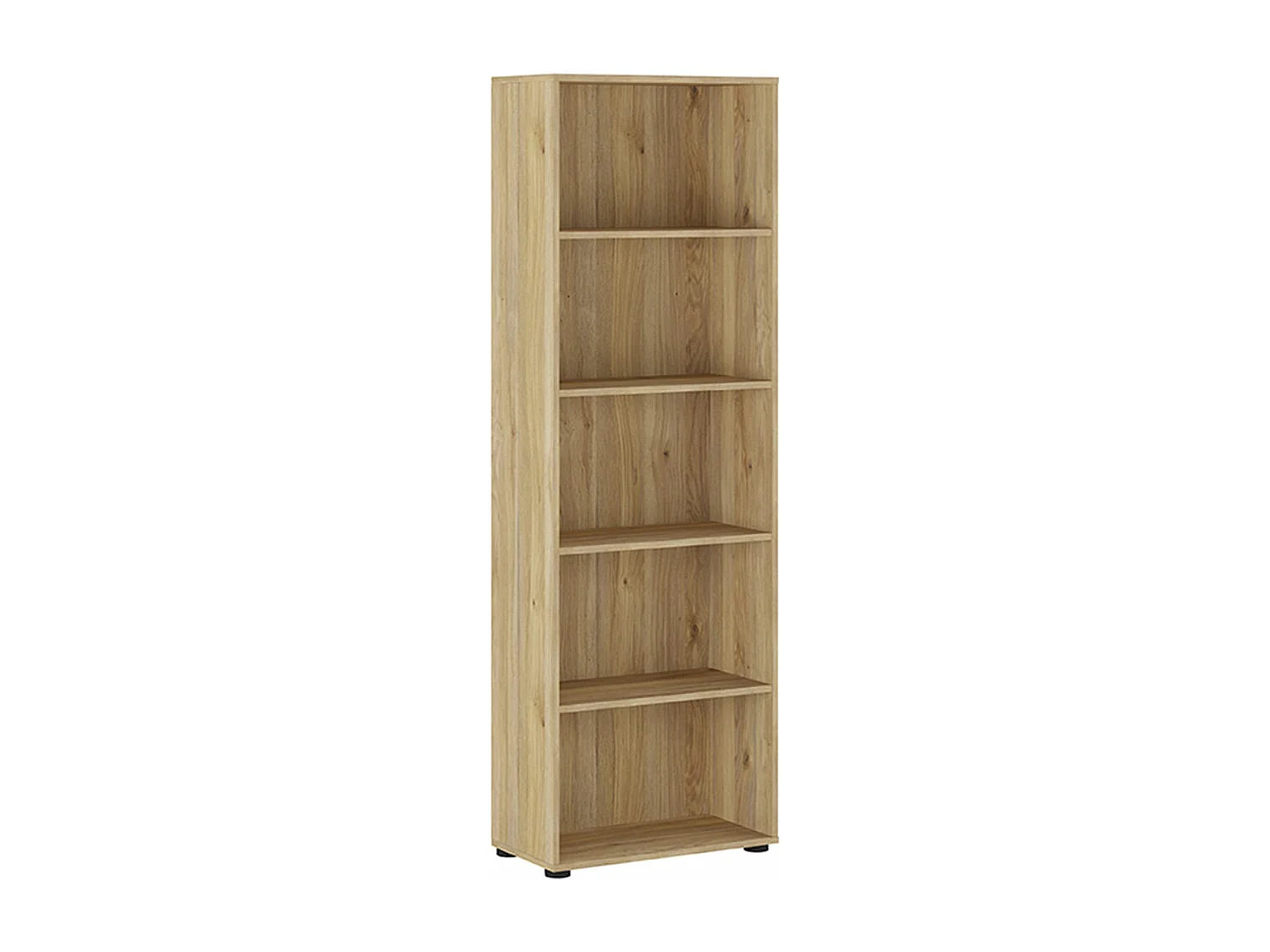 Etagère, meuble étagère haute coloris chêne Mauvella - Longueur 60 x profondeur 29,40 x hauteur 182 cm