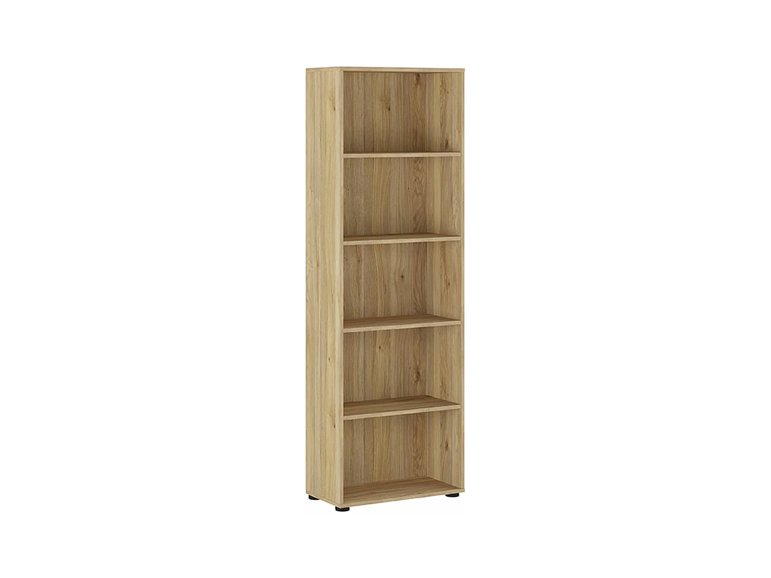 Etagère, meuble étagère haute coloris chêne Mauvella - Longueur 60 x profondeur 29,40 x hauteur 182 cm