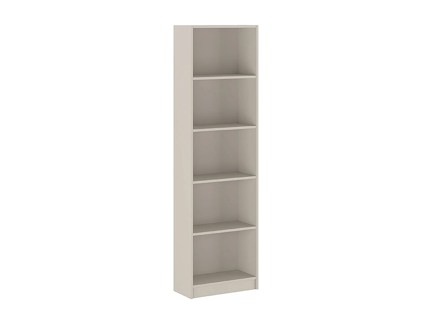 Etagère, meuble étagère avec 5 cases coloris beige - Longueur 51,9 x profondeur 24,6 x hauteur 178,3 cm