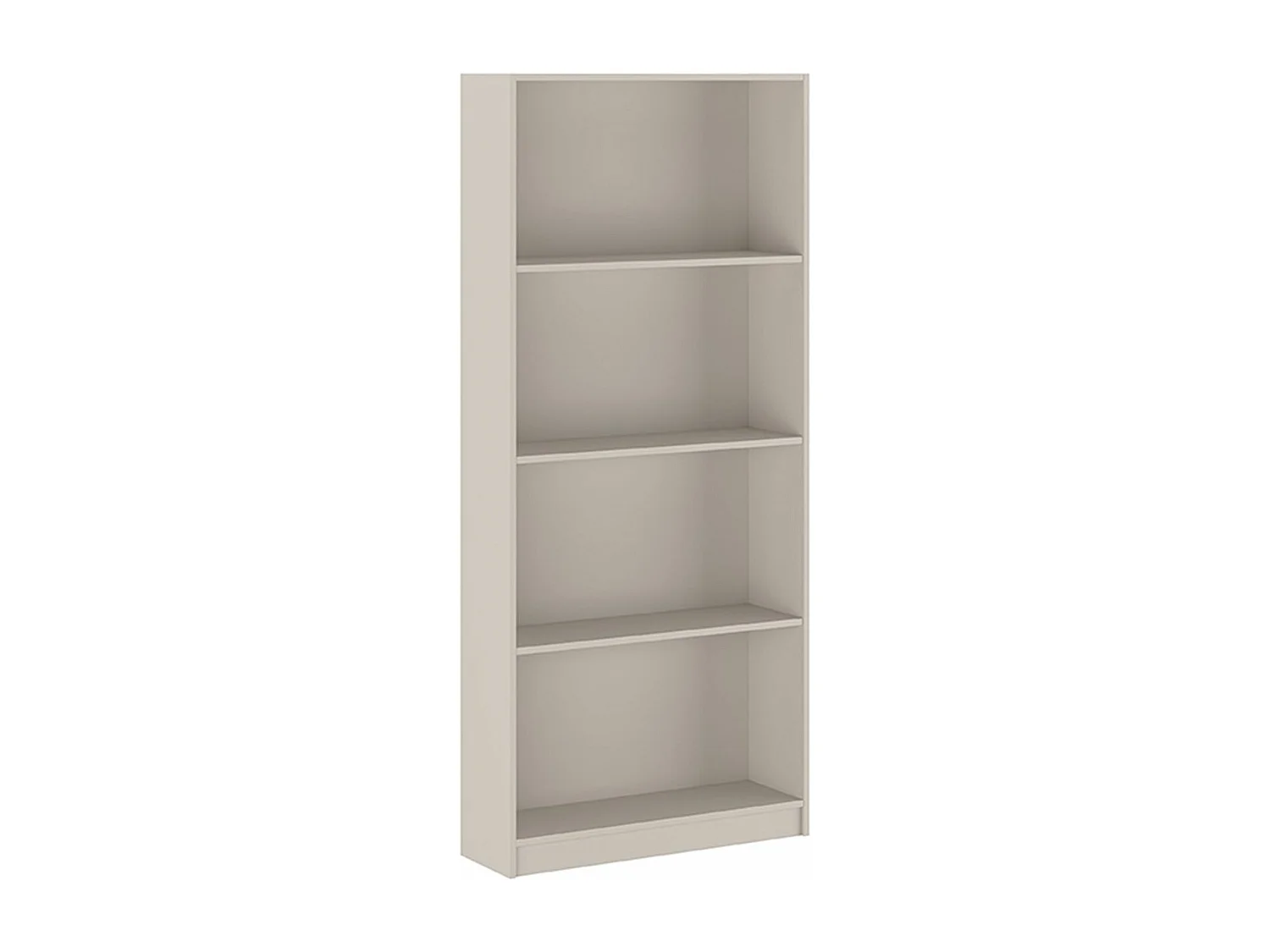 Etagère, meuble étagère avec 4 cases coloris beige - Longueur 80 x profondeur 24,50 x hauteur 180 cm