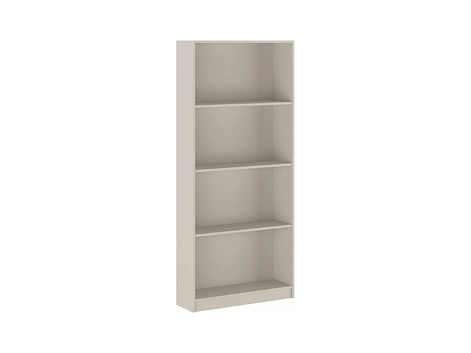 Etagère, meuble étagère avec 4 cases coloris beige - Longueur 80 x profondeur 24,50 x hauteur 180 cm