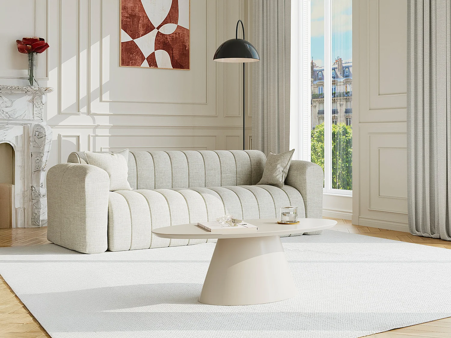 Couchtisch - MDF Beige - ANTELADA