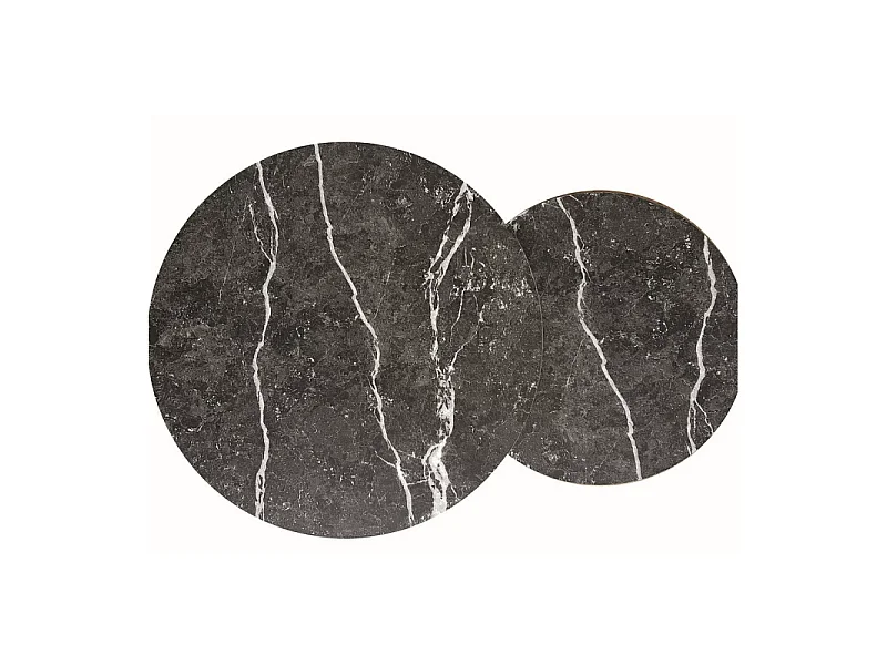 Zestaw 2 ław DION czarny