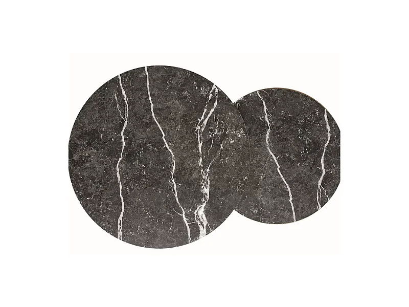 Zestaw 2 ław DION czarny